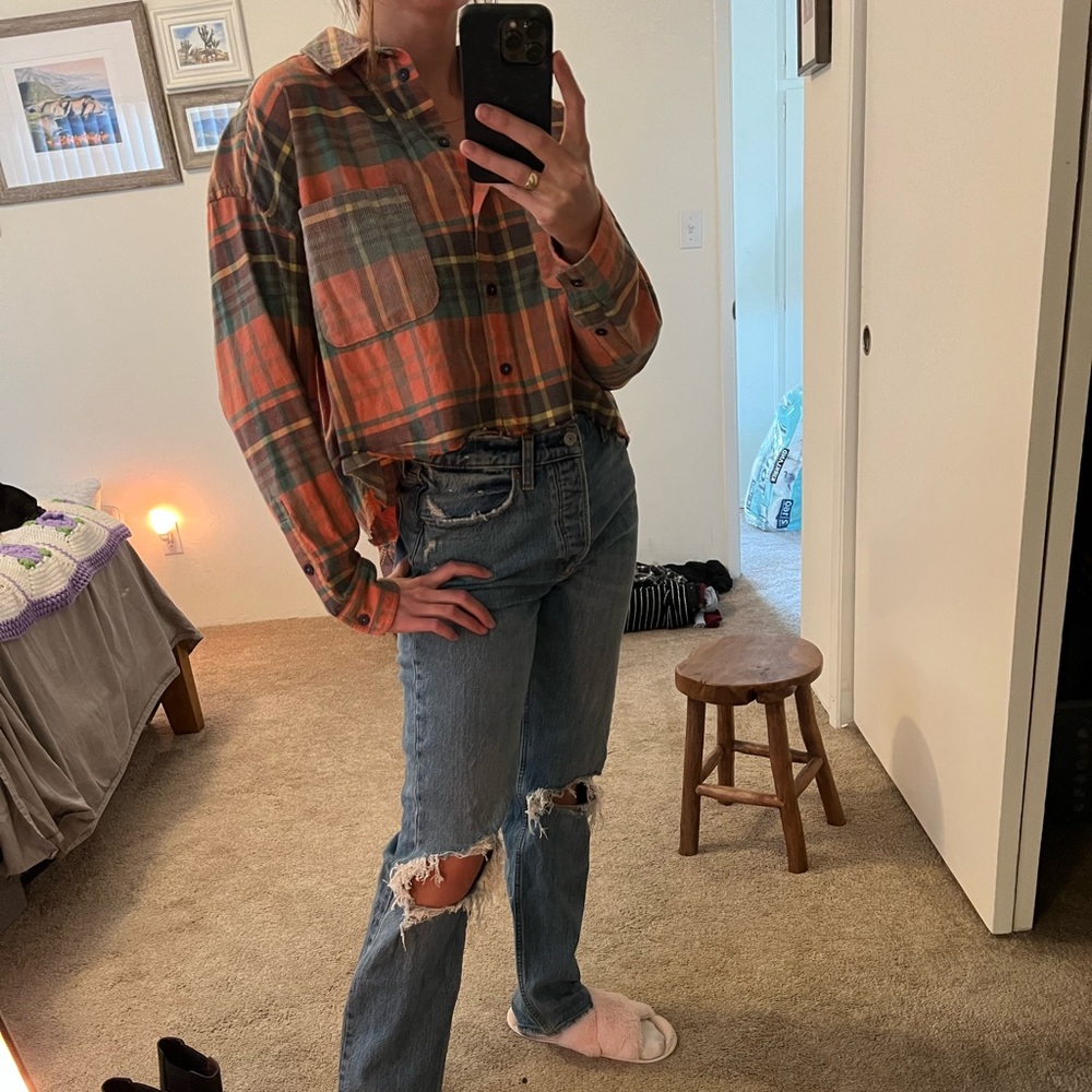 Urban Outfitters Cropped Flannel